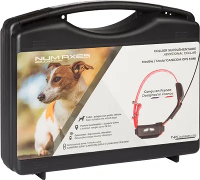 Produktbild von GPS Ortungshalsband, NUM'AXES CANICOM GPS Mini, Ohne Dressurfunktion, Orange, Kompatibel mit CANICOM GPS 2 & MINI