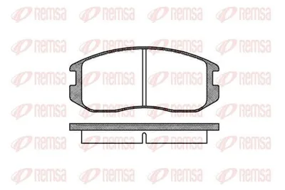 Produktbild von REMSA Bremsbeläge Satz Vorne Bremsklötze für MITSUBISHI COLT V (CJ, CP) 0357.00