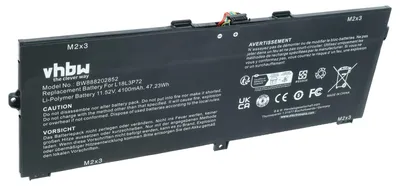 Produktbild von vhbw Akku Ersatz für Lenovo L18S3P72, 02DL021, 02DL022, 5B10W13927, 5B10W13928, L18L3P72, L18M3P72 für Notebook (4100 mAh, 11,52 V, Li-Polymer)