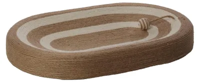 Image de Panier a griffer ovale pour chat avec balle