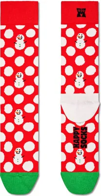 Produktbild von Happy Socks Big Dot Snowman Half Lange Socken Rot EU 36-40 Mann Rot EU 36-40