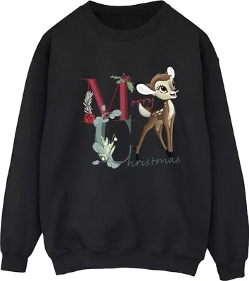 Immagine prodotto di Bambi - Felpa "Merry Christmas" da donna BI53358 (XL) (Nero)