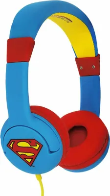 Immagine prodotto di OTL Technologies DC Comics Superman Man of Steel Cuffie Cablato a Padiglione Musica Blu Rosso Giallo