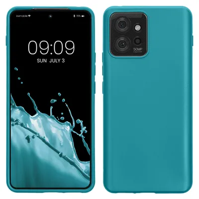 Produktbild von kwmobile Handyhülle für Motorola ThinkPhone Hülle - TPU Case - Kabelloses Laden - Schutzhülle Cover in Petrol matt