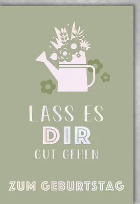 Produktbild von Geburtstag - Glückwunschkarte im Format 11,5 x 17 cm mit Umschlag