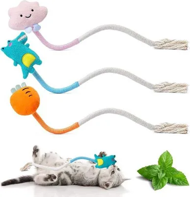 Immagine prodotto di Giocattolo interattivo per gatti, lungo 50 cm, per la salute del gatto