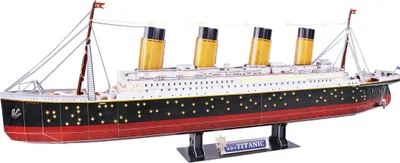 Obrázok produktu pre 3D puzzle 266 dielikov. Titanic (LED verzia)