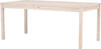 Produktbild von home24 Gartentisch - Weiß - Holz Teilmassiv - 90 x 75 x 180 cm