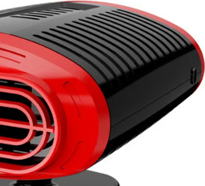 Zdjęcie produktu dla Wentylator samochodowy, regulowany w zakresie 360 stopni, 150 W, szybkie nagrzewanie, przenośny odmrażacz i osuszacz przedniej szyby do pojazdów, 12 V, czerwony, czarny