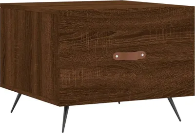 Produktbild von vidaXL Couchtisch Braun Eichen-Optik 50x50x40 cm Holzwerkstoff