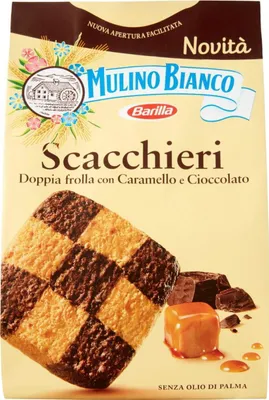 Produktbild von MULINO BIANCO Scacchieri - Schoko-Karamell Kekse 300 g x 3 Pack