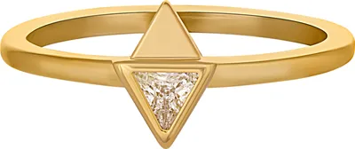 Produktbild von cai Ring 925/- Sterling Silber gelb 050 (15,9) Zirkonia 360272467-1