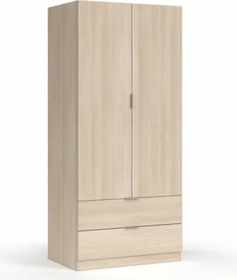 Produktbild von 2-türiger Schrank - Schlafzimmer Eiche Braun 52x180h cm