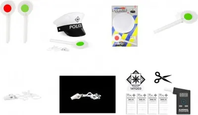 Obrázok produktu pre RAPPA Dopravná polícia s terčom a píšťalkou