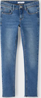 Produktbild von NAME IT Mädchen Nkfpolly Skinny 1191-io Noos Jeanshose, Medium Blue Denim, 92 EU