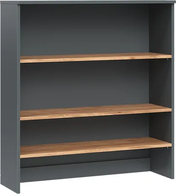 Produktbild von Badschrank Vicco Viktor Anthrazit/Goldkraft Eiche 93.6 x 100.4 cm mit offenen Regalen, Model 55167