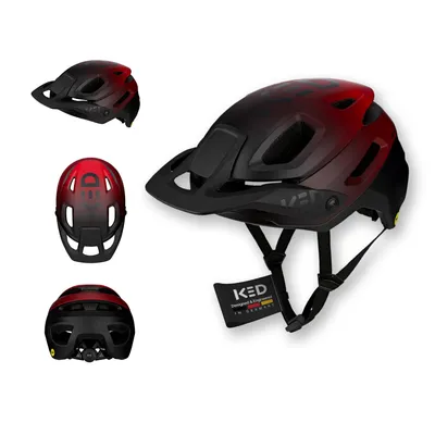 Produktbild von KED Pector ME-1 Mountainbike Helm: Mips Schutz, Fidlock Magnetverschluss, 14 Belüftungsöffnungen Farbe: red black matt Größe: 52-58 (M)