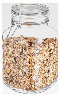 Produktbild von Vorratsglas mit luftdichtem Klappdeckel, 2 Liter Bügelglas, 12 x 12 cm, 22 cm Höhe