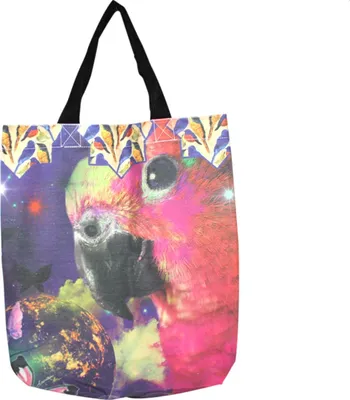 Produktbild von Stofftasche XL - Papagei - Einkaufsbeutel