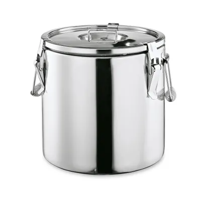 Produktbild von Thermobehälter, CNS, 15-30 Liter wählbar, Doppelwand : Thermospeisetransportbehälter, 20 ltr. Variante: Thermospeisetransportbehälter, 20 ltr.