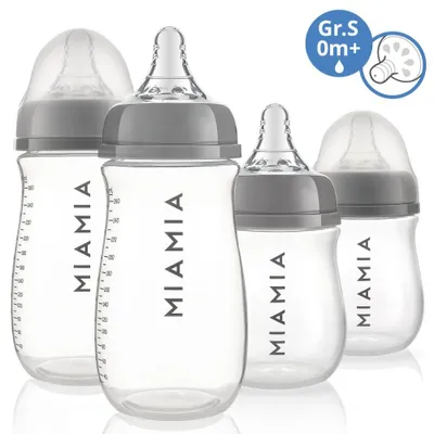Produktbild von MiaMia PP-Flasche 4er Pack 140 ml & 260 ml