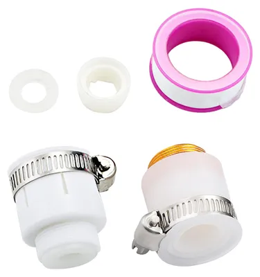 Produktbild von 5-teiliges Wasserhahn-Adapter-Kit Beluefter-Adapter-Set Gummi-Adapter passend fuer die meisten Wasserhaehne