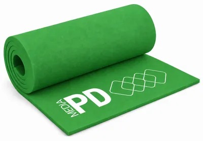 Produktbild von PD Media EVA Schaumstoffplatte 50 x 100 cm, 5 mm, Grün, 5 Stück, ohne Kleber – Moosgummi für Cosplay & DIY