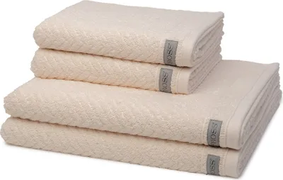 Produktbild von Ross Smart 2 X Handtuch 2 X Duschtuch im Set Frottee gerippt 520 g/m² superweich, Hautfreundlich saugstark pflegeleicht, Gewebte Bordüre modernes Design