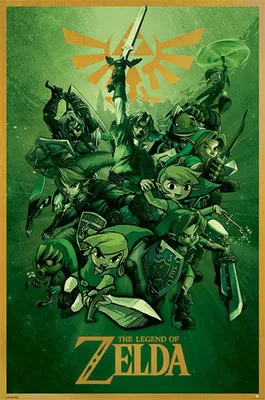 Produktbild von The Legend of Zelda - Link - Videospiel Poster Plakat Druck - Größe 61x91,5 cm