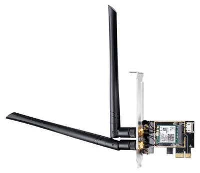 Produktbild von Cudy WE3000, Eingebaut, Kabellos, PCI Express, WLAN / Bluetooth, 2402 Mbit/s, Schwarz