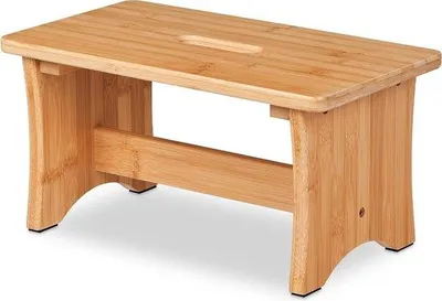 Productafbeelding van Famanu bamboestap met handgreep - kinderhocker, plantenhocker, natuurproduct