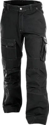 Produktbild von DASSY® Jackson Canvas Arbeitshose mit Kniepolstertaschen SCHWARZ Gr.54 Länge: STANDARD