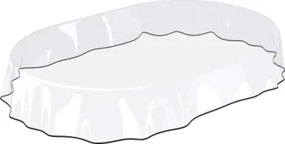 Produktbild von Tischdecke Klara Transparent Transparent Robust Wasserabweisend Oval Breite 140 cm Länge 180 cm