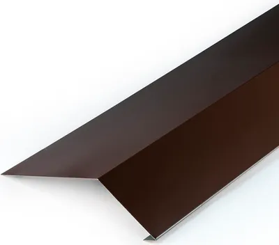 Produktbild von Traufblech mit Polyesterlack STANDARD 1m BRAUN 1m