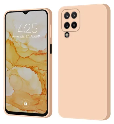 Produktbild von Hülle für Samsung Galaxy A12 Case Cover Bumper Smartphone Softgrip Schutzhülle Farbe: Rosa