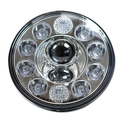 Image de Insert de phare 10-LED 7 chromé
