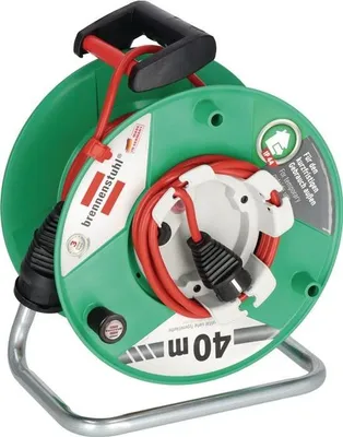 Produktbild von Brennenstuhl 1098560001, 38 m, Draußen, IP44, Kunststoff, Grün, Orange, 1 AC-Ausgänge