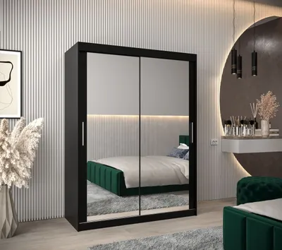 Obrázok produktu pre Skriňa s posuvnými dverami v šírke 150 cm TIMEA 3 - čierna
