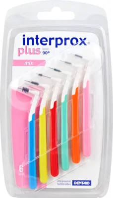 Produktbild von Interprox plus Blister Mix farbl.sort.Interdentalb, 6 St ZBU