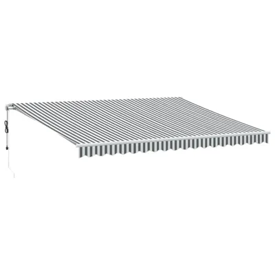 Produktbild von Markise Automatisch Anthrazit & Weiß 450x300 cm