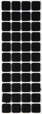 Immagine prodotto di Piedini in feltro per pavimenti neri autoadesivi in tondo e quadrato selezionabili (quadrato 20 x 20 mm)