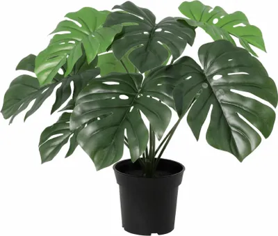 Zdjęcie produktu dla Monstera Deliciosa sztuczna roślina 45 cm – dekoracyjna roślina okienna – roślina pokojowa niewymagająca pielęgnacji do salonu, biura i parapetu