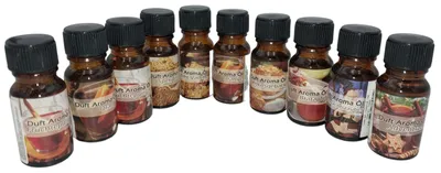 Produktbild von Duftöl 10er-Set Weihnachtsdüfte Aromaöl Raumduftöl Diffuser Raumduft Duftölset