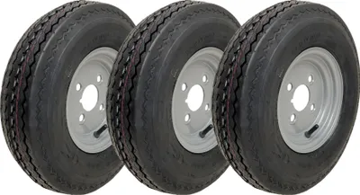 Zdjęcie produktu dla 4.80/4.00-8 Koła do przyczep 6-warstwowe do dużych prędkości 345 kg 4" PCD (zestaw 3 szt.)