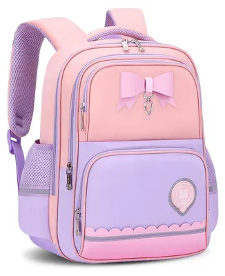 Immagine prodotto di Zaini per la scuola, modello per bambine, classi 1ª-5ª, ergonomici, con elementi riflettenti, colore lilla chiaro