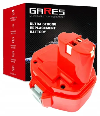 Zdjęcie produktu dla GARES Akumulator Bateria do elektronarzędzi Makita 6280DWAE 6934FDWDE 4333D | 14,4 V 3Ah | Wydajne Ogniwa High-Performance Zamiennik Premium | Wysoka Moc i Trwałość |