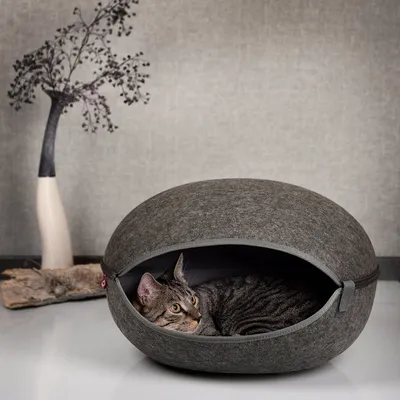 Produktbild von CanadianCat Katzennest, Indoor, Filz, Anthrazit, 520 mm, 450 mm, 330 mm