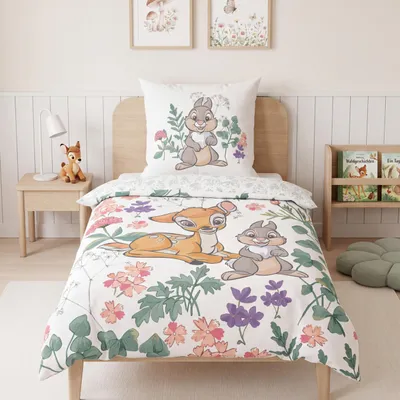 Produktbild von Bettwäsche Bambi & Klopfer 135x200 + 80x80 cm, 100% Baumwolle