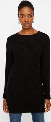 Produktbild von NOISY MAY Damen Langarm Strickkleid Midi Dress Party Jumper NMSIESTA | M