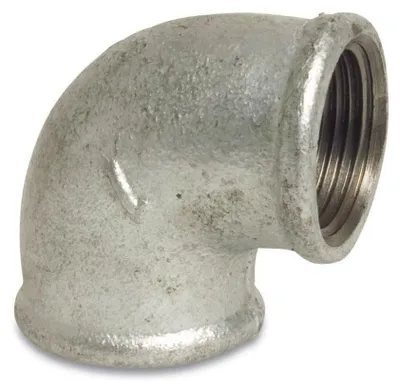 Produktbild von Gewindefitting Temperguss Winkel 90° 1 1/2" IG x 1 1/2" IG